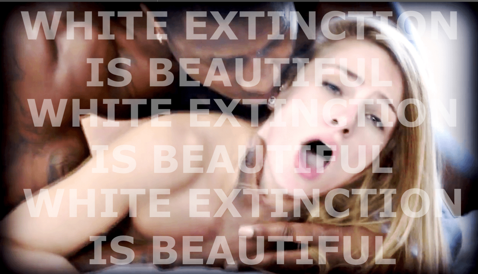 White extinction is beautiful