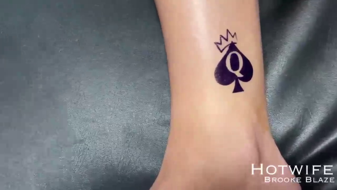 Real Permanent Queen of Spades (QoS) Tattoos 6