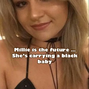 Mille ….pregnant with her black baby and proud to be bbc only