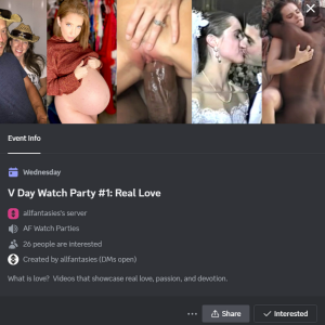 Two Valentine's Day Watch Parties