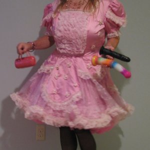 Chrisissy in her Pink Sissy Dress with her favorite toys IMG_2560 (2).JPG