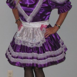 Chrisissy in her purple Sissy Maid Uniform ready to serve.JPG