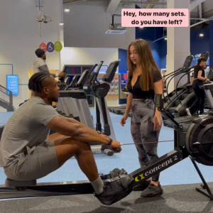 Your big ass girldfriend spends her time with the gym trainer like this 3