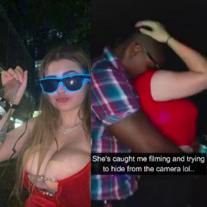 You are with your busty girlfriend in a party and you leave her alone for a few seconds