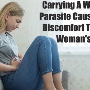 Carrying A White Male Parasite Causes Severe Discomfort To A White Woman's Body