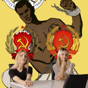 Alecia Fox And Lika Star (Soviet Anti-Imperialist Poster For Congo)