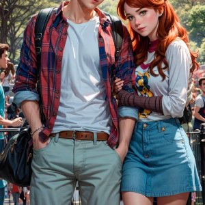 "I want to watch you fuck those two black guys over there."Peter told Mary Jane. "Ok. I'll do it!" she said playfully.