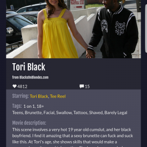 Blacks On Blondes: Tori Black (2008)