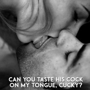 can you taste him on my tongue