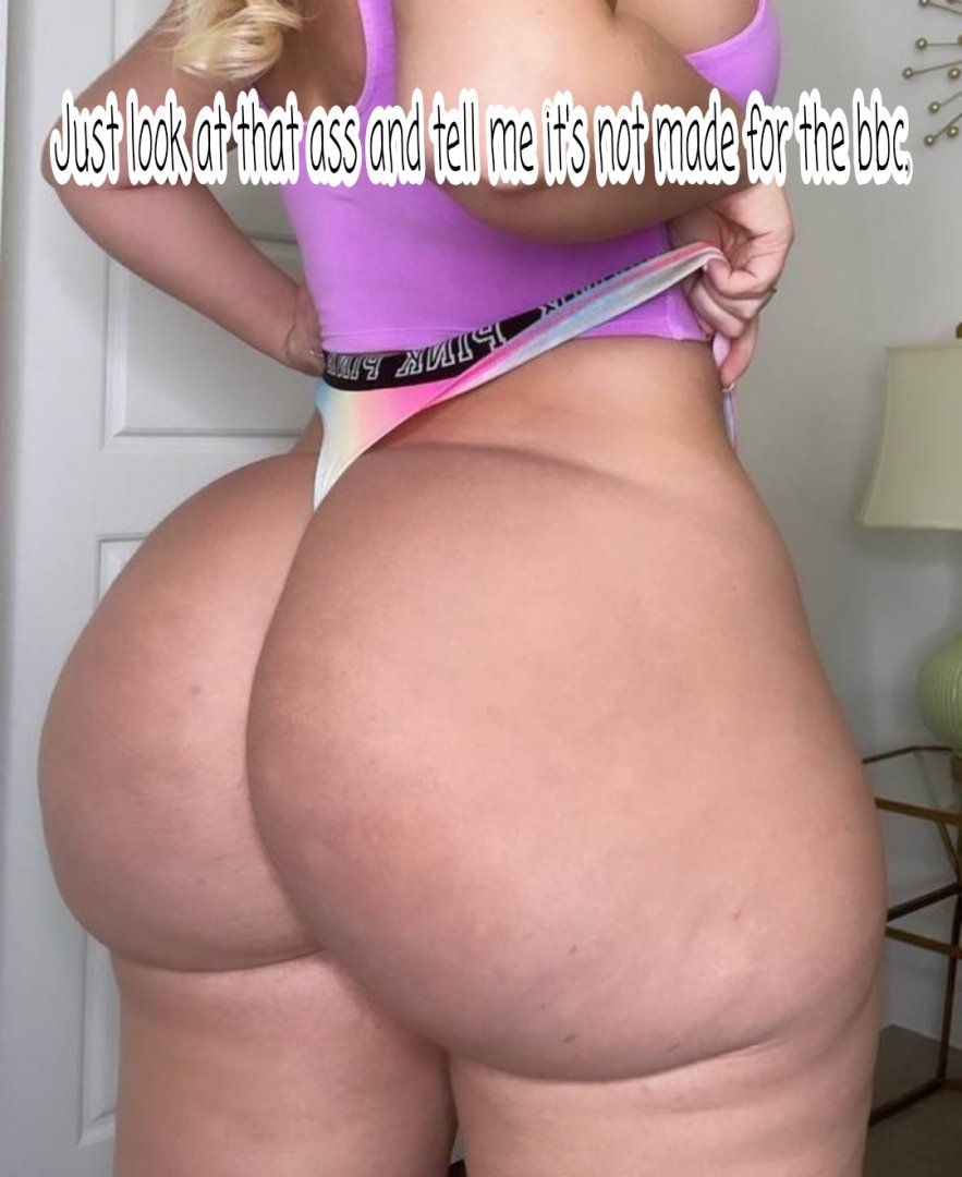 It is impossible not to imagine a black cock in that ass.