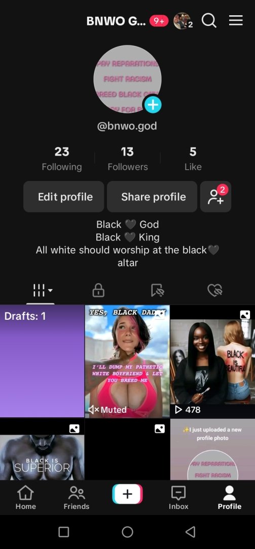 TikTok profile