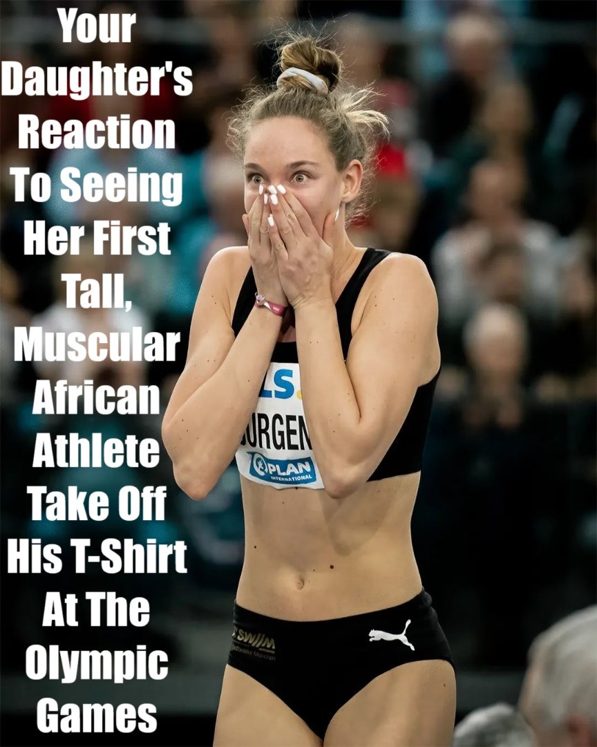 Your ********'s Reaction To Seeing Her First Tall, Muscular African Athlete Take Off His T-Shi...jpg